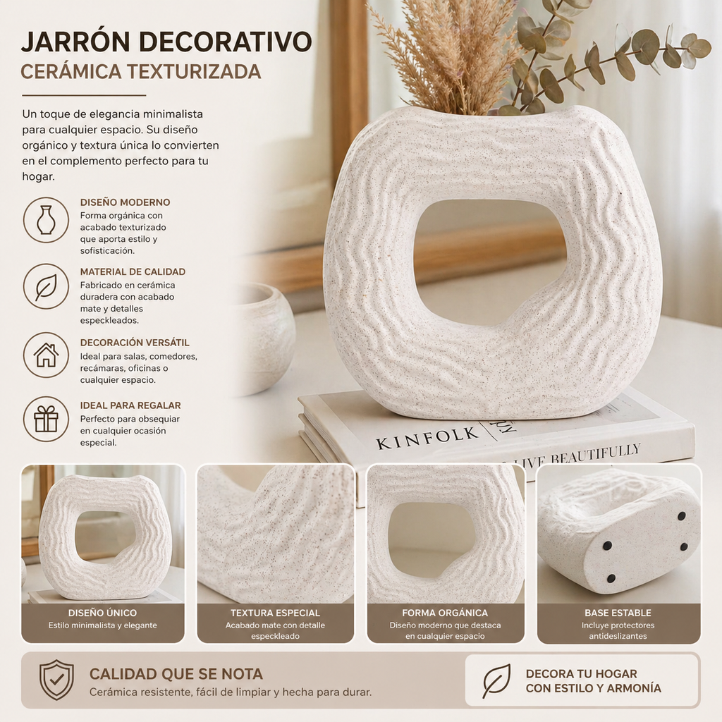 JISANOVA - FLORERO MINIMALISTA - GEMA