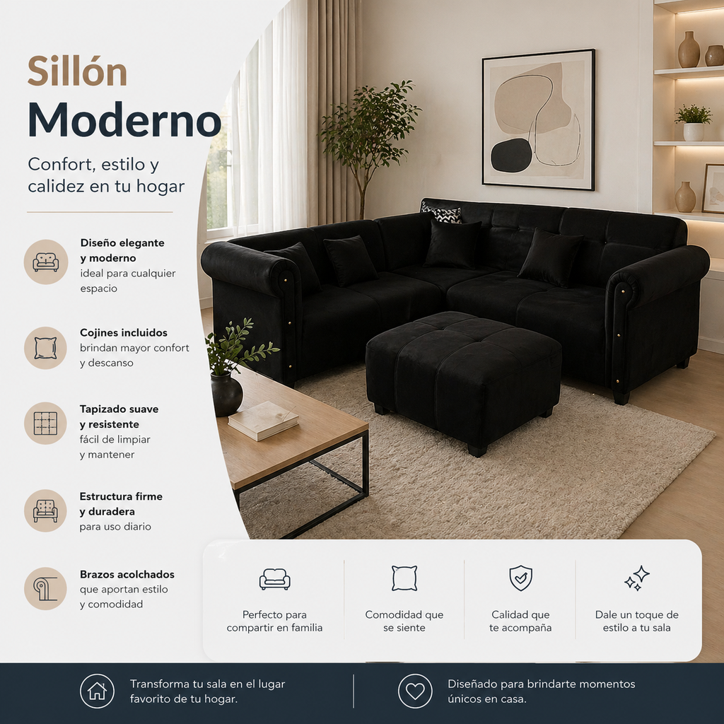 JISANOVA - SALA TABURTE - PREMIUM - NEGRO